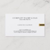 白黒リバーシブルTouchの金ゴールドグリッター 名刺 (裏面)