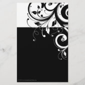 白黒リバースウールフライヤーまたはプログラム チラシ (裏面)