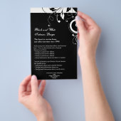 白黒リバースウールフライヤーまたはプログラム チラシ (ハンドル)