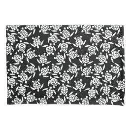 白黒リピート模様 |ウミガメ模様 枕カバー