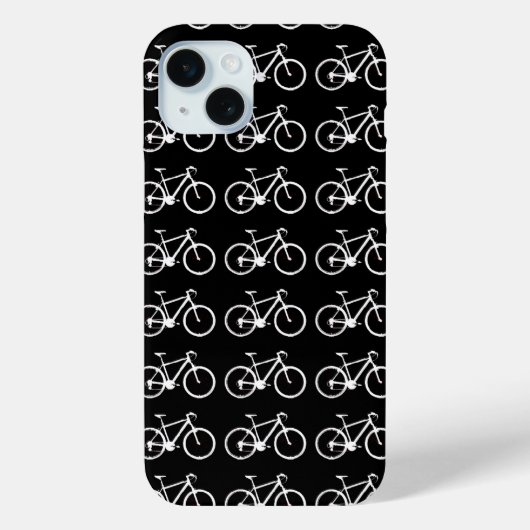 白黒リピート自転車 Case-Mate iPhoneケース (裏面)