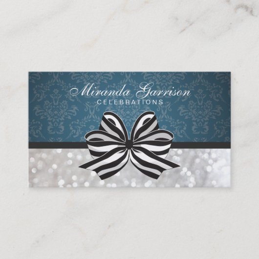 白黒リボン 名刺 (正面)