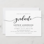 白黒リラックス台本大学院卒業パーティー 招待状 (正面)