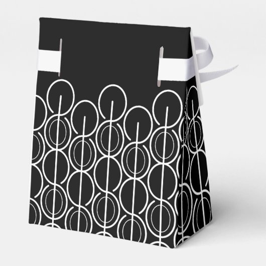 白黒リンク楕円パター感謝していンユギフトボックス フェイバーボックス (裏面サイド)