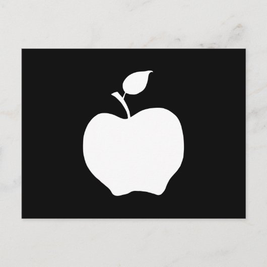 白黒リンゴ ポストカード (正面)