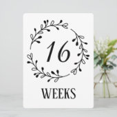 白黒リース妊娠週フォトシンボルや象徴 (スタンド正面)