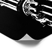 白黒リーニングタワーのピサイタリア旅行 ポスター (角)