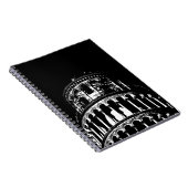 白黒リーニングタワーオブピサイタリア ノートブック (右側)