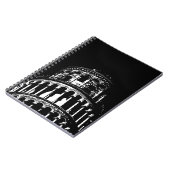 白黒リーニングタワーオブピサイタリア ノートブック (左側)