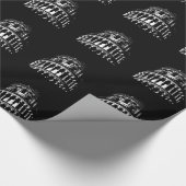 白黒リーニングタワーオブピサイタリア ラッピングペーパー (角)