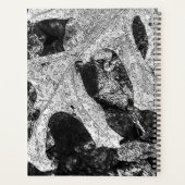 白黒リーフ自然 プランナー手帳 (裏面)