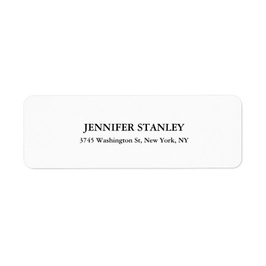 白黒ルッククラシカルプロフェッショナルパーソナル ラベル (正面)