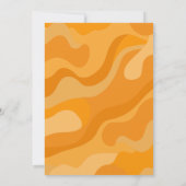 白黒ルックハッピーハローウィン素朴こうもり 招待状 (裏面)