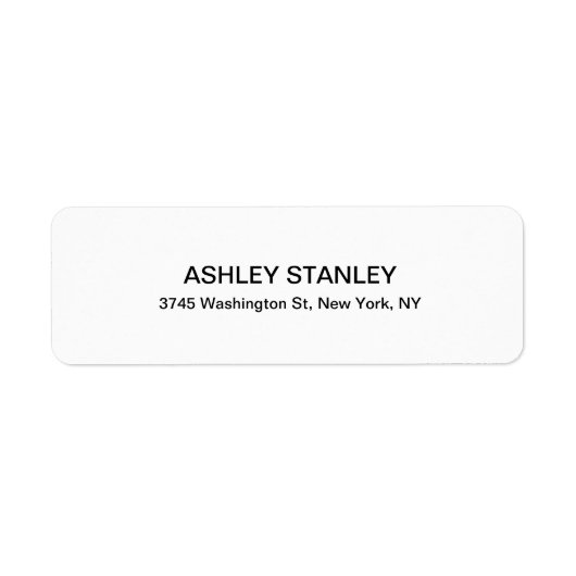 白黒ルックモダンプロフェッショナル読み取り ラベル (正面)