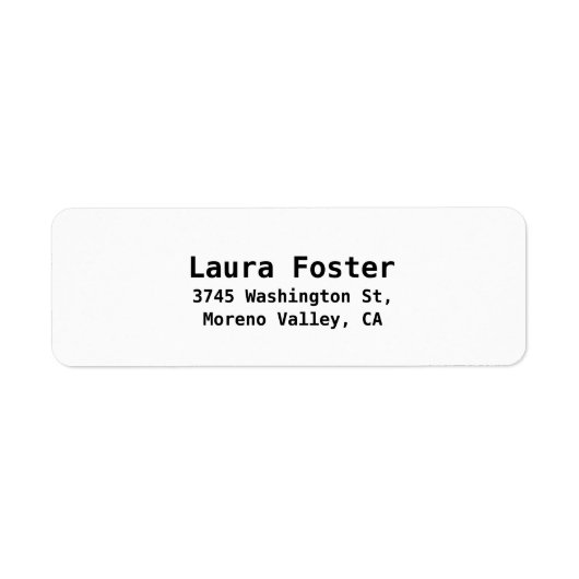 白黒レガブルミニマエレガントリストスタイリッシュ ラベル (正面)