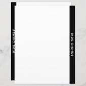 白黒レシピ仕切り |サイドディッシュ (正面/裏面)