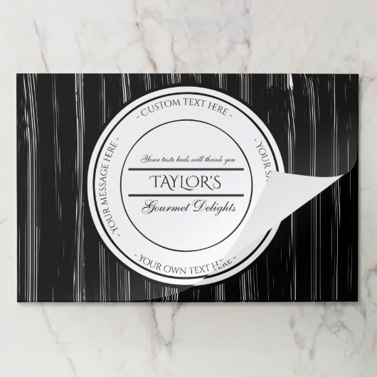 白黒レストラパーソナライズされたン ペーパーパッド (折り畳み)