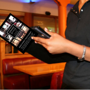 白黒レストラングランドオープニングフォト 招待状