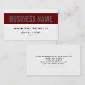 白黒レッドストライプグ魅力的レイ名刺 名刺 (正面/裏面)