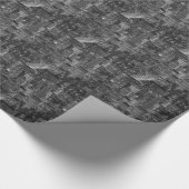 白黒レッドニューヨークシティスカイライン ラッピングペーパー (角)