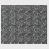 白黒レッドニューヨークシティスカイライン ラッピングペーパー (フラット)