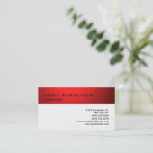 白黒レッドプロフェッショナル名刺 名刺 (スタンド正面)