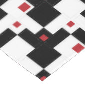 白黒レッドモダンヴィンテージテーブルクロス テーブルクロス (アングル)