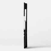 白黒レッドローゼローズバッドアールヌーボーフローラ Case-Mate iPhoneケース (裏面 / 左)