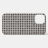 白黒レッド抽象芸術パターンシック Case-Mate iPhoneケース (裏面 (横))