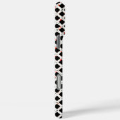 白黒レッド抽象芸術パターンシック Case-Mate iPhoneケース (裏面 / 右)