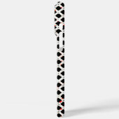 白黒レッド抽象芸術パターンシック Case-Mate iPhoneケース (裏面 / 左)