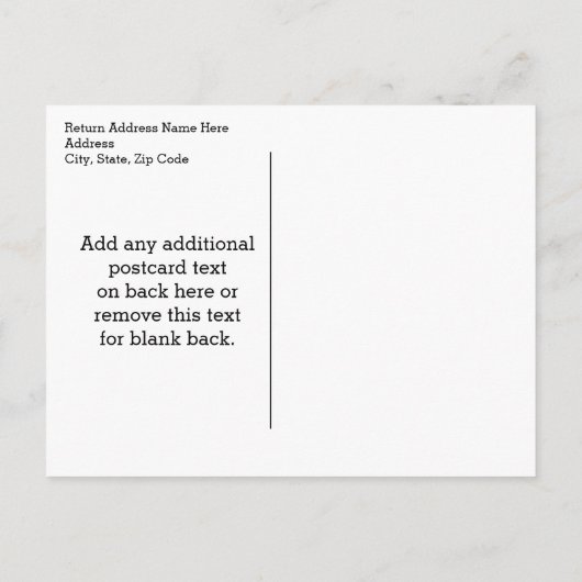 白黒レッド水玉模様レトロキュートコンサルタント インビテーションポストカード (裏面)