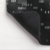 白黒レトロな街のスカイライン マウスパッド (コーナー)