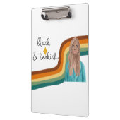 白黒レトロコーヒーマグボタン クリップボード (左)