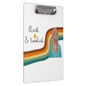 白黒レトロコーヒーマグボタン クリップボード (右)