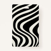 白黒レトロスタイル波 バッジ (裏面)