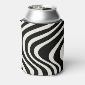白黒レトロスタイル波 缶クーラー (缶裏面)