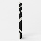 白黒レトロスタイル波 Case-Mate iPhoneケース (裏面/左)