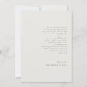 白黒レトロタイポグラフィ写真卒業 案内状 (裏面)