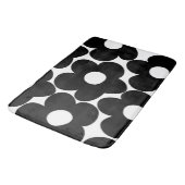 白黒レトロデイジー#1 #decor #art バスマット (アングル)