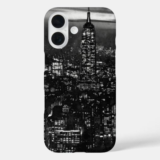 白黒レトロニューヨーク Case-Mate iPhoneケース (裏面)