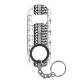 白黒レトロパターストライプン1 キーホルダー栓抜き (裏面)