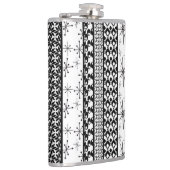 白黒レトロパターストライプン1 フラスク (右)