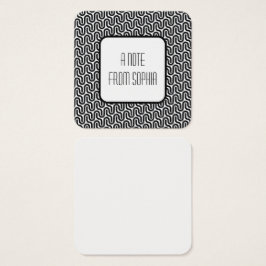 白黒レトロパターファンキーンのメッセージのメモ