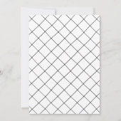 白黒レトロ写真の卒業発表 案内状 (裏面)