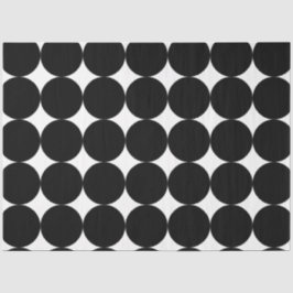 白黒レトロ幾何学円パターン 薄葉紙