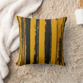 白黒レトロ油パターストライプのン クッション (ブランケット)