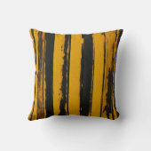 白黒レトロ油パターストライプのン クッション (裏面)