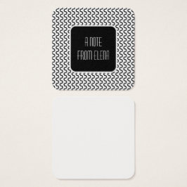 白黒レトロ波模様メッセージのメモ