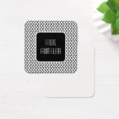 白黒レトロ波模様メッセージのメモ (デスク)